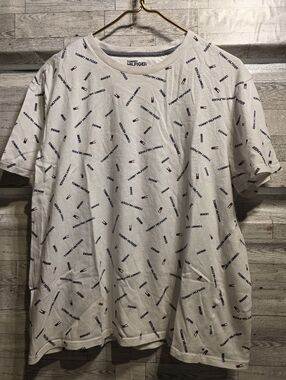 Tommy Hilfiger White Logo-Print Men's Crewneck T-Shirt